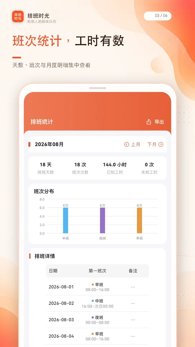 排班时光 截图 4