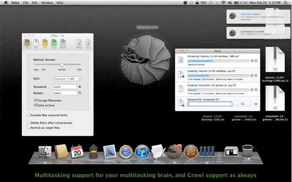 Keka for mac 截图 1