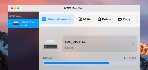 易我NTFS读写工具Mac版 截图 3