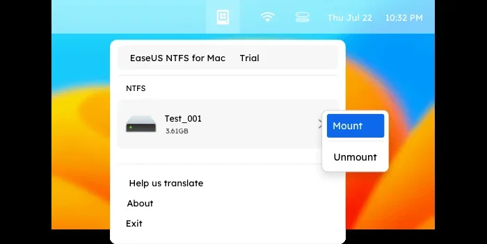 易我NTFS读写工具Mac版 截图 4